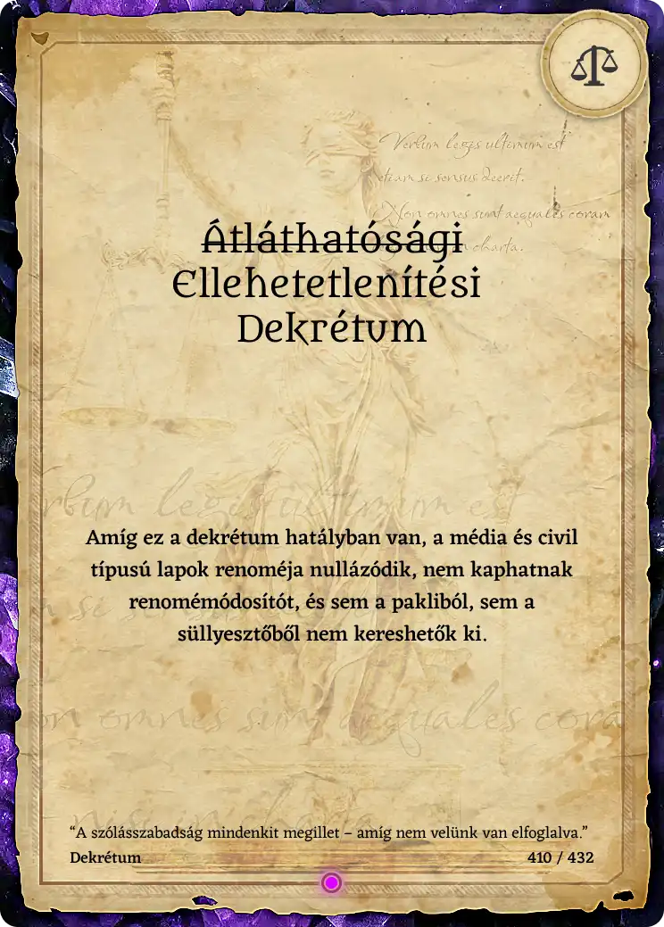 Kiegészítő kártyák a Demagógia: Krumplisztáni Krónikák című kártyajátékhoz