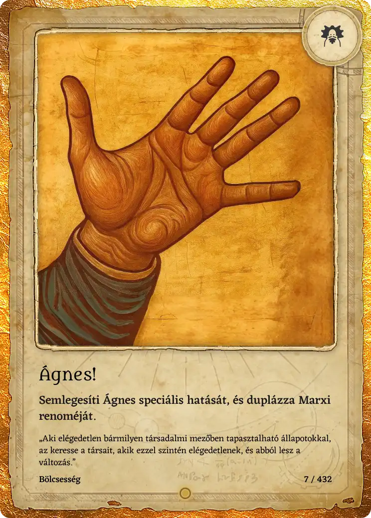 Ágnes lap kártya képe