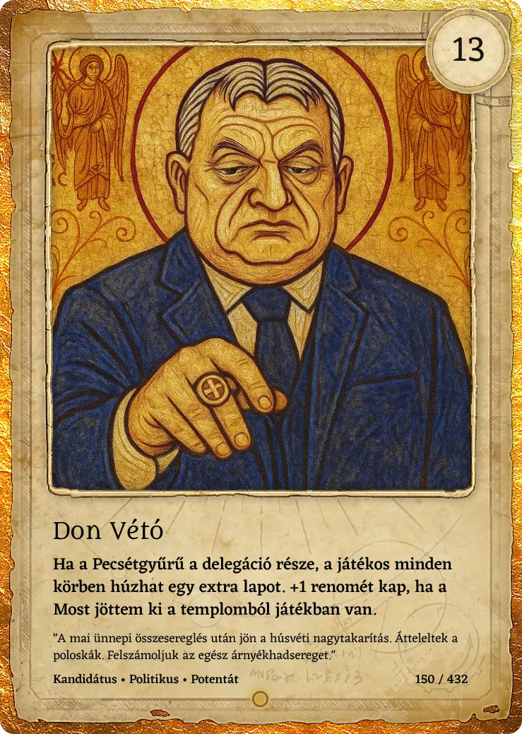 Don Vétó lap kártya képe