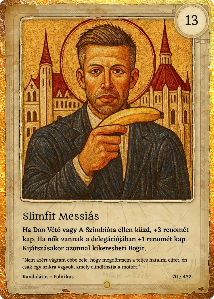 Slimfit Messiás lap kártya képe