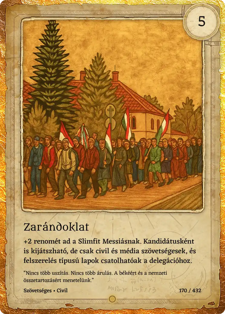 Zarándoklat lap kártya képe