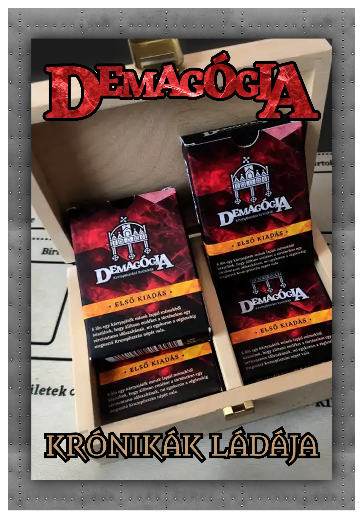 Paklitartó Díszdoboz - Védd a paklid stílusosan ezzel a prémium fa paklitartó dobozzal!